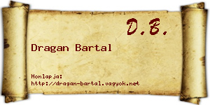 Dragan Bartal névjegykártya